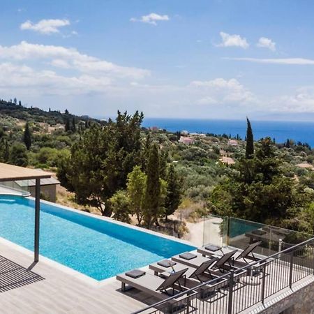 Color Villas-New Villa Green At Trapezaki With Private Pool Mousata Eksteriør bilde