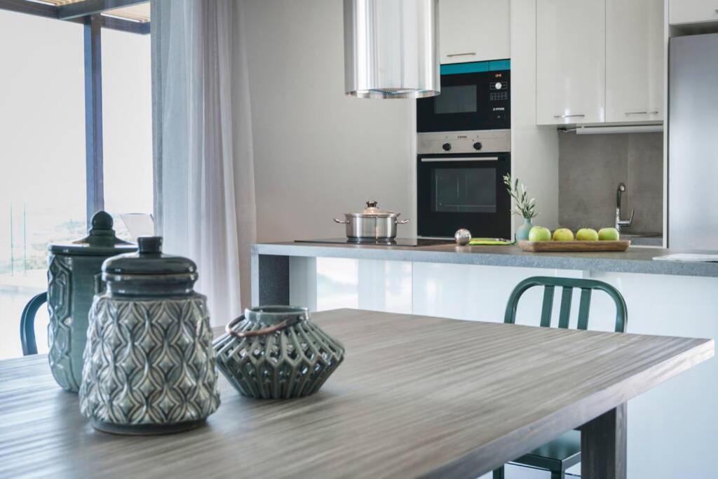 Color Villas-New Villa Green At Trapezaki With Private Pool Mousata Eksteriør bilde