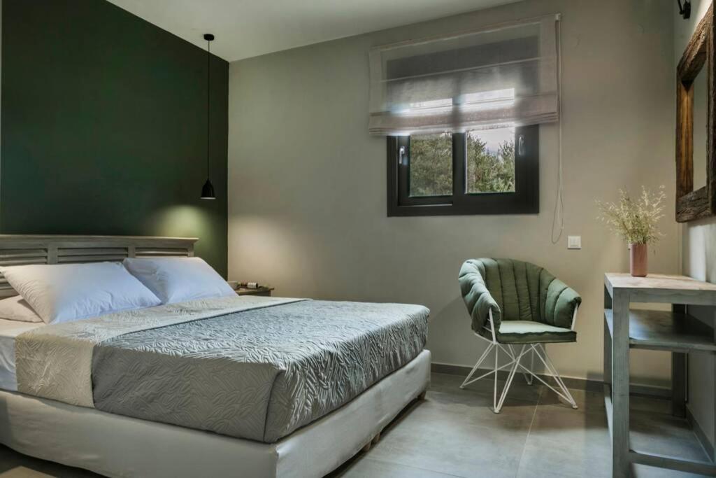 Color Villas-New Villa Green At Trapezaki With Private Pool Mousata Eksteriør bilde